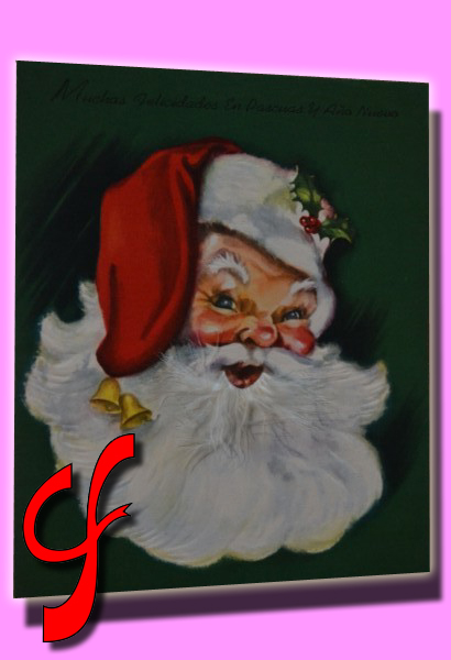 TEM #074 Christmas Santa Claus con barba plumn